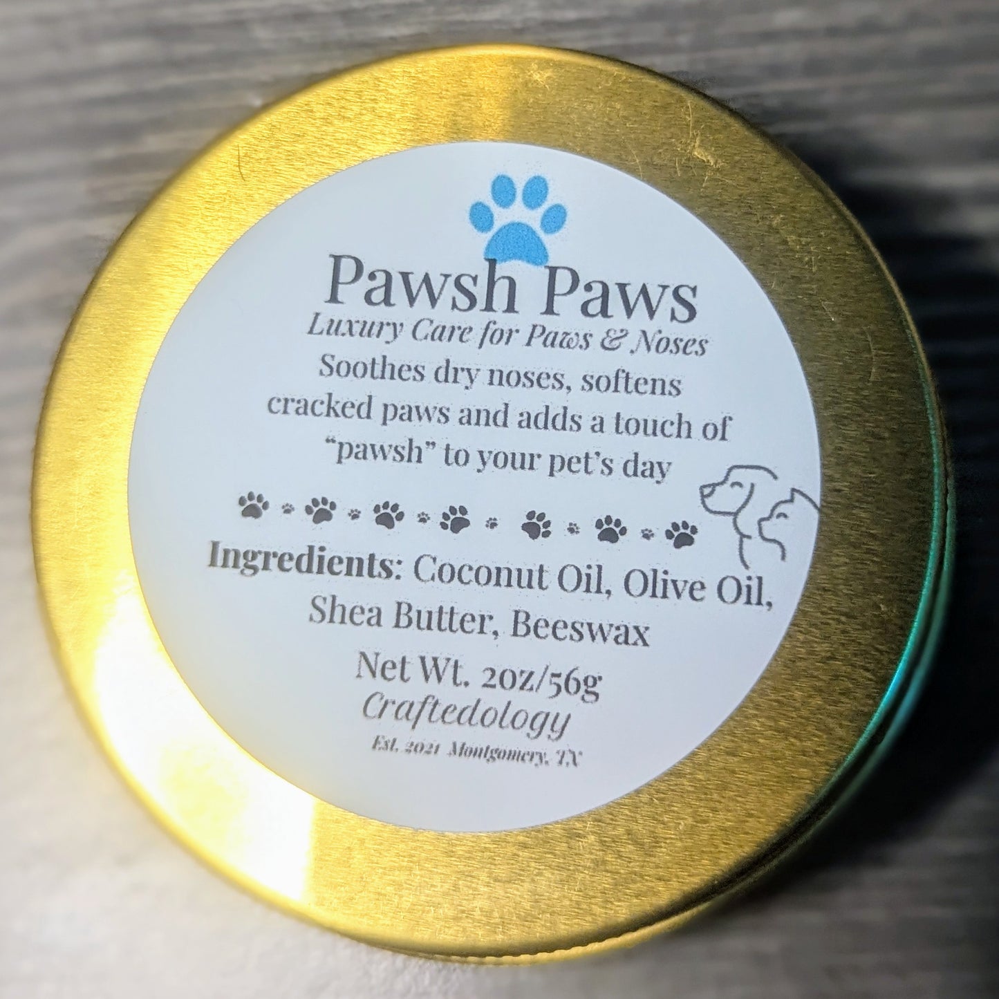 Pawsh Paws- Luxury Care for Paws & Noses Pet Balm